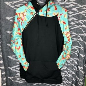 Floral Colorblock Hoodie